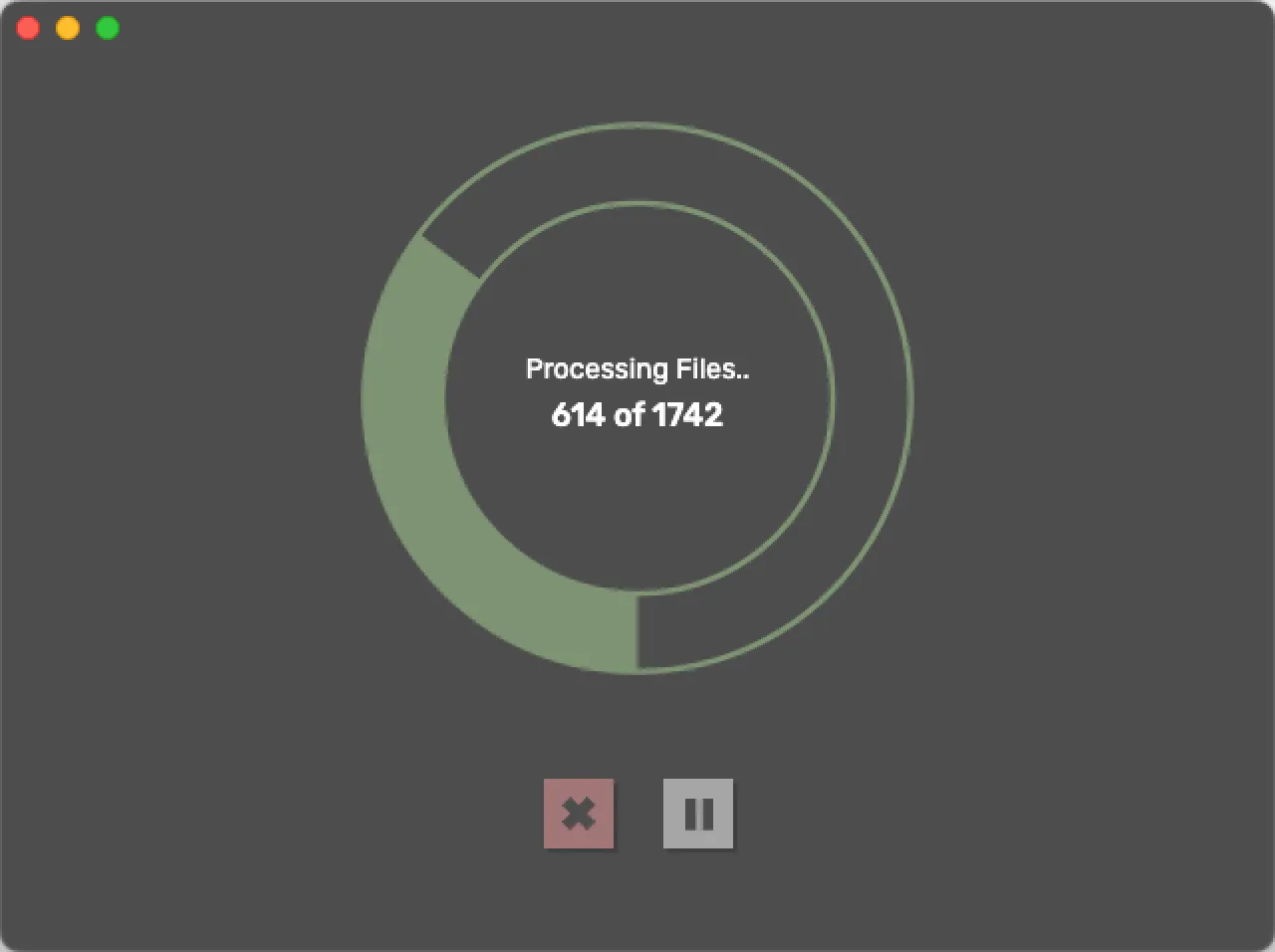 Processing Screen